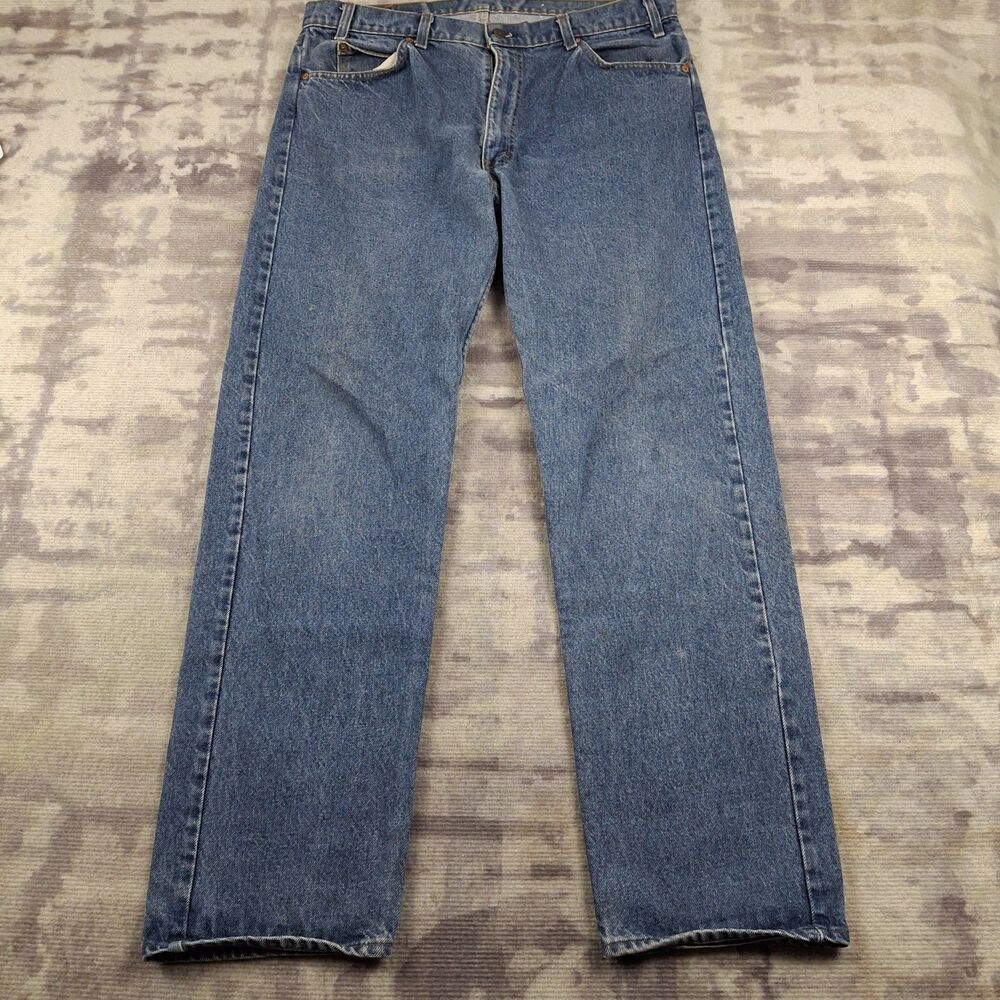 Vintage Levis 505 Jeans Mens 36x32 Orange Tab Made in USA 20505-0217 Regular 80s